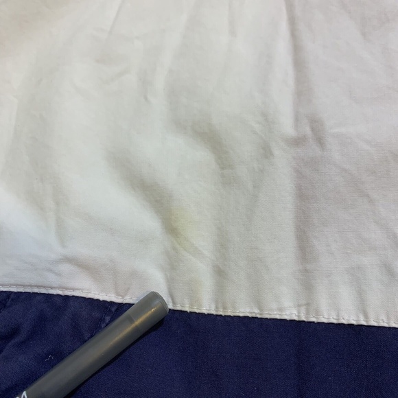 Vintage 90s Sutter & Grant Red White Blue Hoodie Windbreaker Jacket Size S/M - Picture 5 of 11